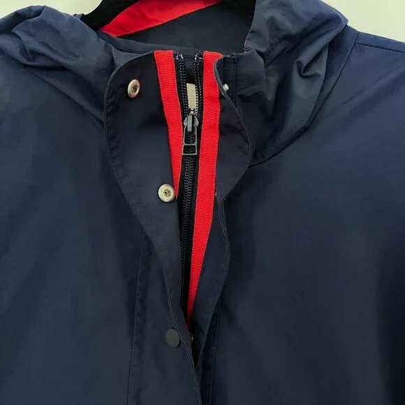 Tory Burch Nylon Half Zip Anorak - Navy - XL
